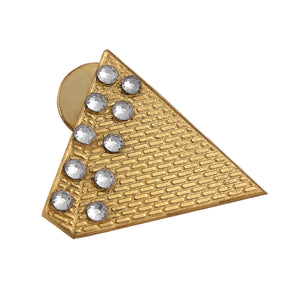 Masonic Lapel Pin - Gold Plated Pyramid - Bricks Masons