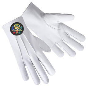 OES Glove - Black Patch With Colorful Star - Bricks Masons