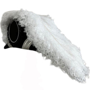 Line Officer Knights Templar Chapeau - All White Plumes - Bricks Masons