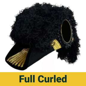 Grand Encampment Knights Templar Chapeau - All Black Plumes - Bricks Masons