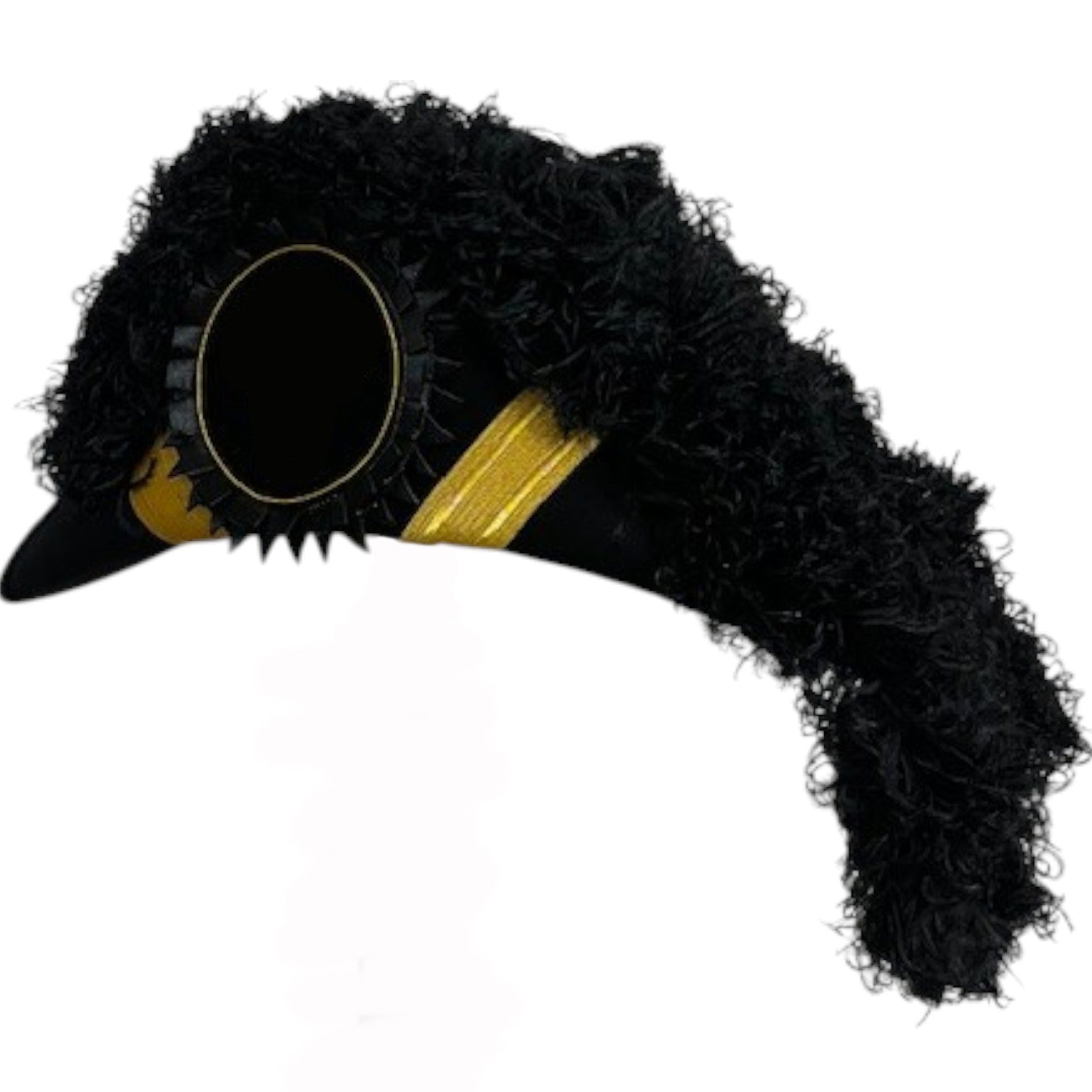 Past Grand Commander Knights Templar Chapeau - All Black Plumes - Bricks Masons