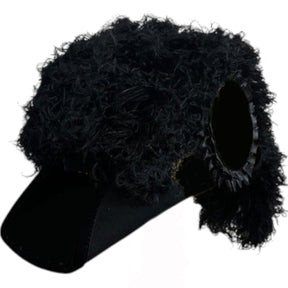 Line Officer Knights Templar Illinois Regulation Chapeau - All Black Plumes - Bricks Masons