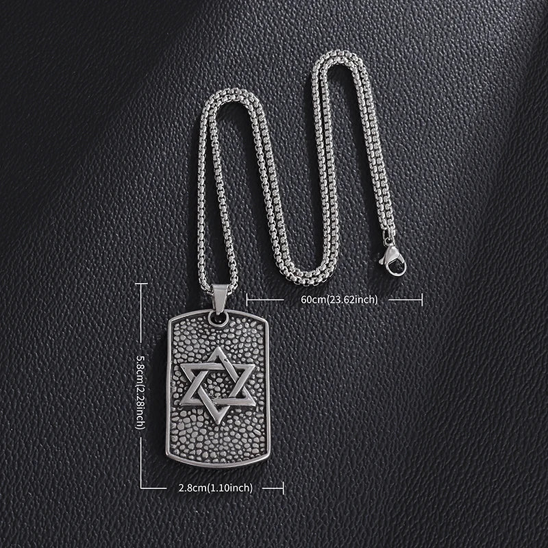 Ancient Israel - Hexagram Stainless Steel - Bricks Masons