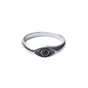 Eye Of Providence Ring - Silver Lapis Lazuli Eye Pointed Blue - Bricks Masons