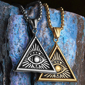 Ancient Egypt Necklace - Stainless Steel Pendants - Bricks Masons