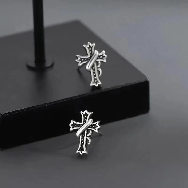 Knights Templar Commandery Earring - Cross Zinc Alloy