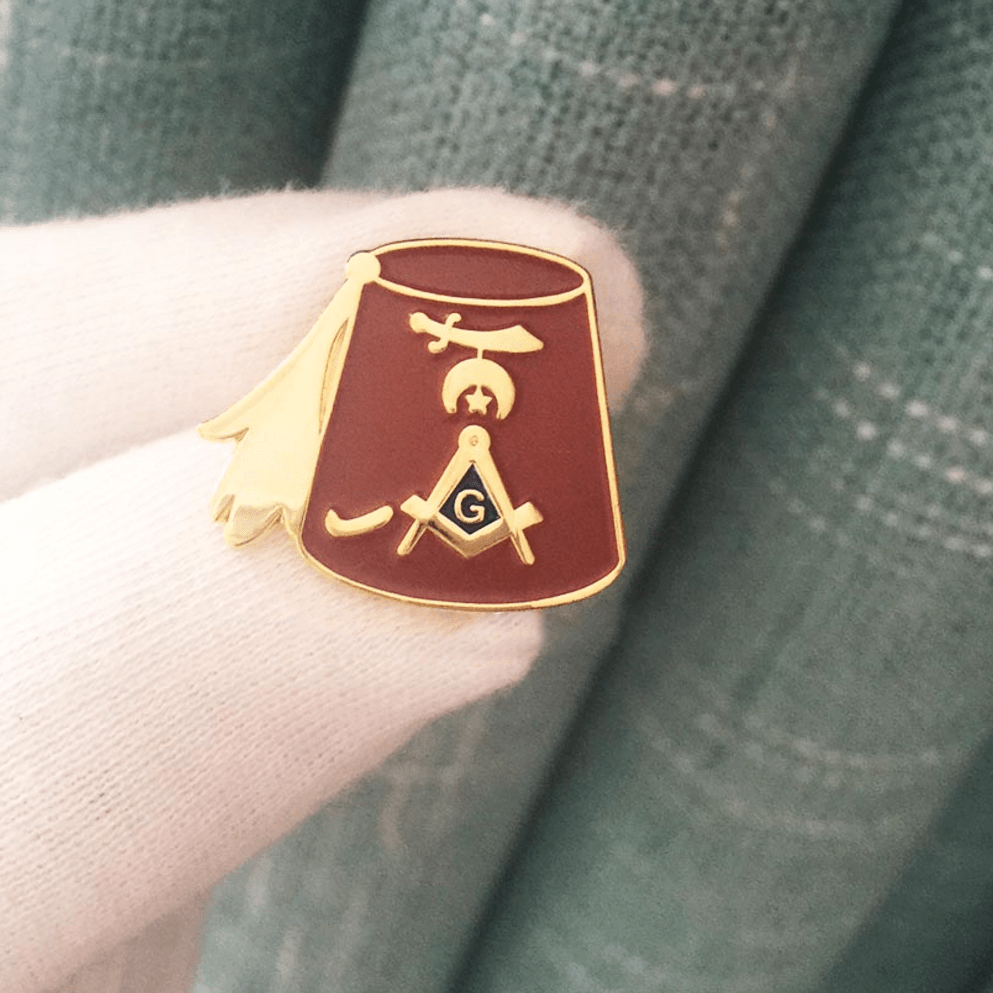 Shriners Lapel Pin - Square and Compass