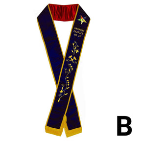 Worthy Matron OES Sash - Purple Velvet