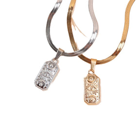 Ancient Egypt Necklace - Stainless Steel - Bricks Masons