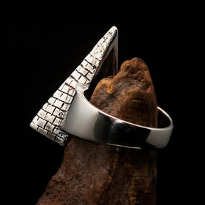 Eye Of Providence Ring - Silver All Seeing Eye Pyramid Sterling - Bricks Masons