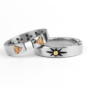 Eye Of Providence Ring - Stainless Steel - Bricks Masons