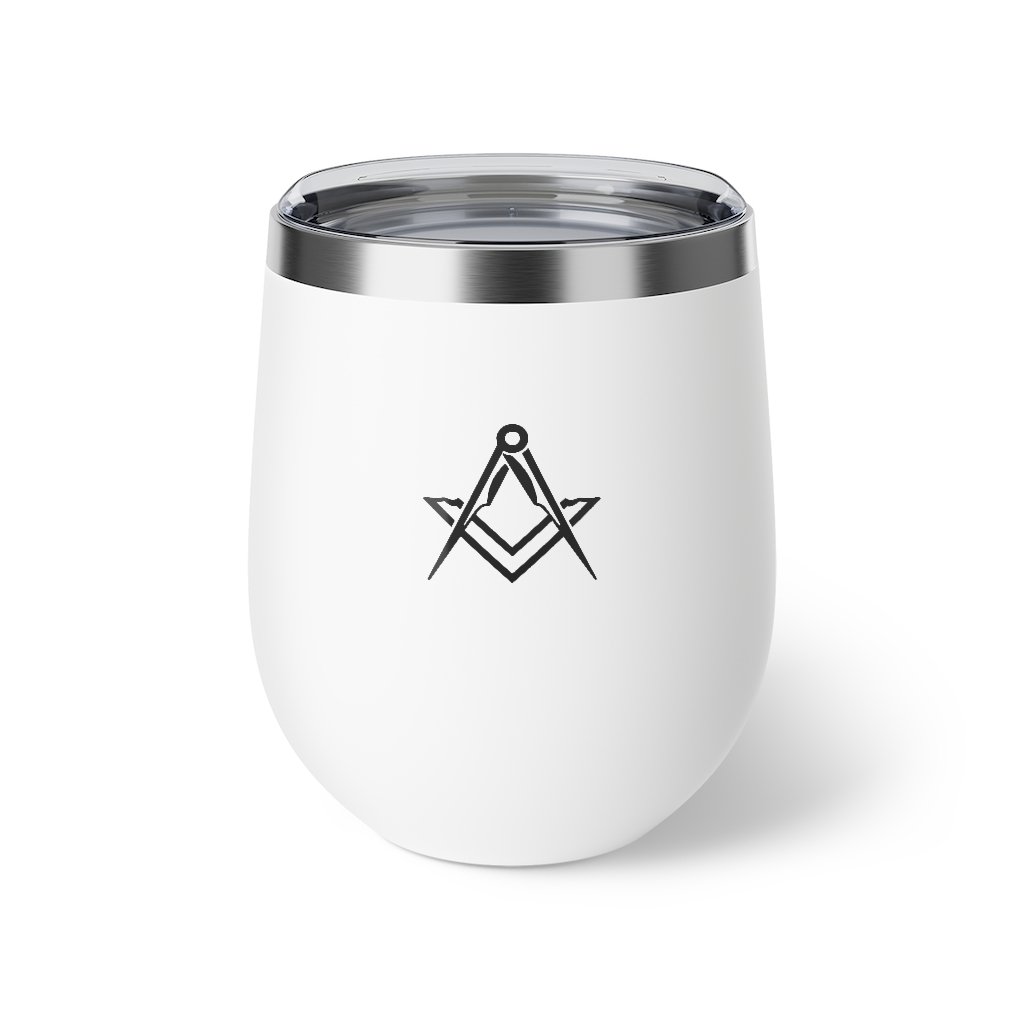 Master Mason Blue Lodge Vacuum Cup - Square & Compass 12oz