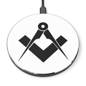 Master Mason Blue Lodge Wireless Charger - Square & Compass