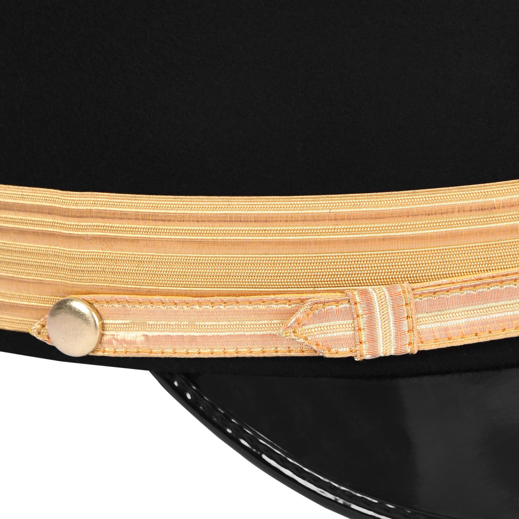 Grand Knights Templar Fatigue Cap - Gold Metal & Braid - Bricks Masons