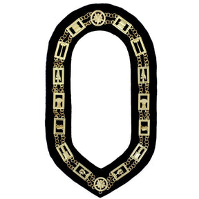 OES Chain Collar - Gold Plated on Black Velvet