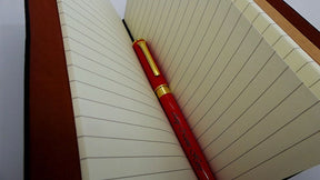 Master Mason Blue Lodge Notebook - Leather Engraved With Rollerball Pen Luxury Gift Set - Bricks Masons