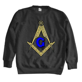 Master Mason Blue Lodge Sweatshirt - Square and Compass G [Multiple Colors]