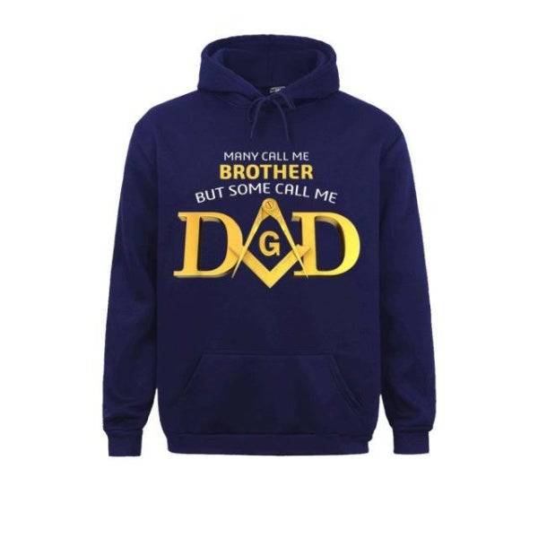 Master Mason Blue Lodge Hoodie - Call Me Dad Square & Compass G (Multiple Colors)