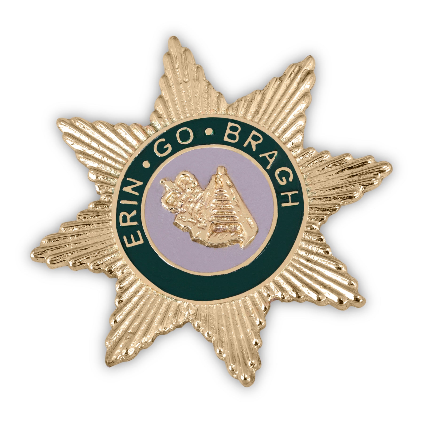 Knight Red Branch of Eri Lapel Pin - Green Gold Plated - Bricks Masons