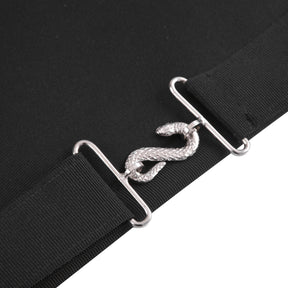 Knights Templar Apron - Triangular Black Velvet Hand Embroidery With Silver Tassels - Bricks Masons