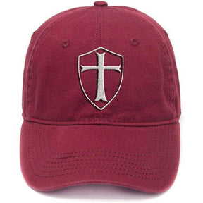Knights Templar Baseball Cap - Shield Washed Cotton Adjustable (Multiple colors) - Bricks Masons