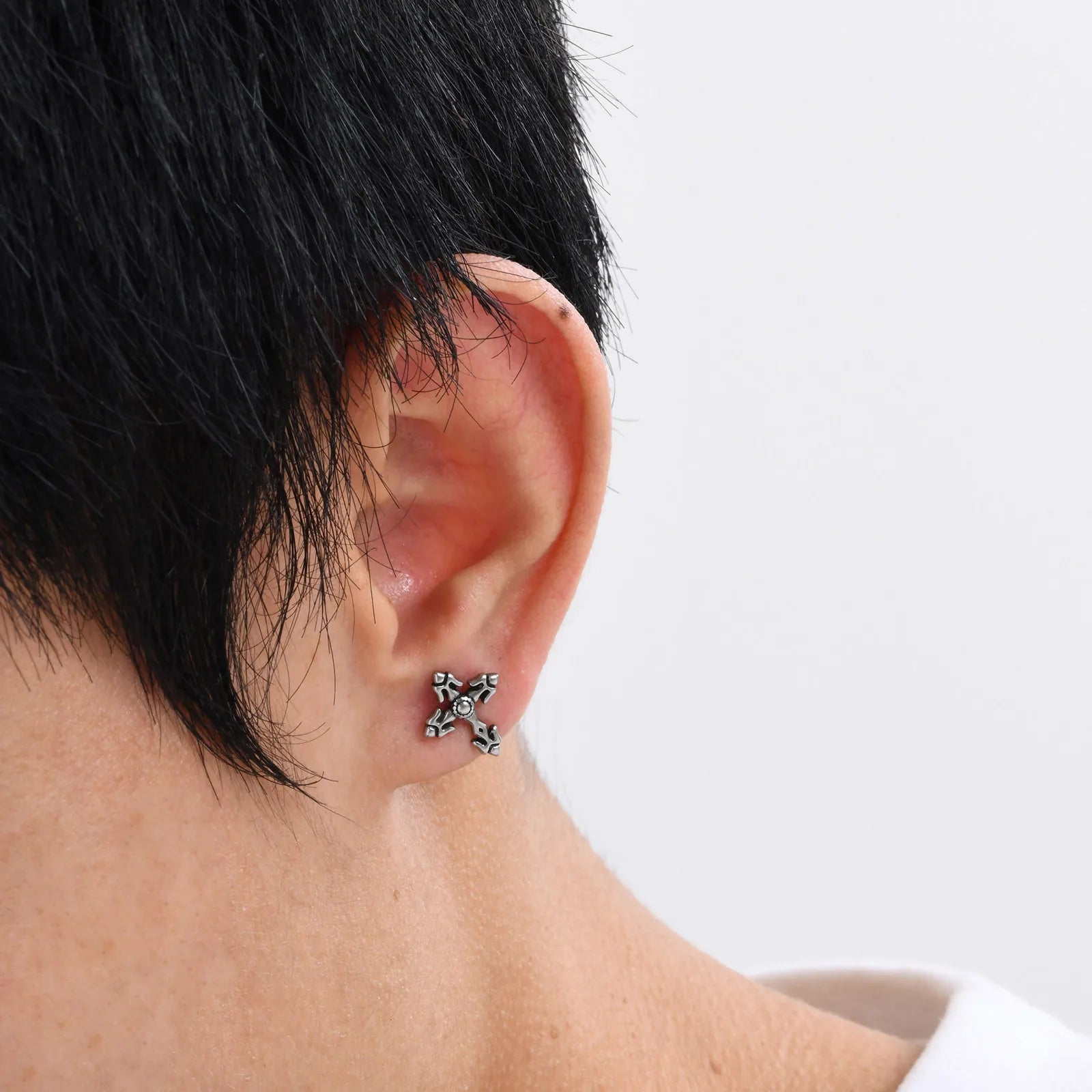 Knights Templar Earring - Waterproof Stainless Steel Stud Earrings - Bricks Masons