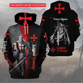 Knights Templar Hoodie - Casual Jesus Guard , Sweatshirts & Zipper - Bricks Masons