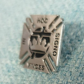 Knights Templar Lapel Pin - 1" IN HOC SIGNO VINCES - Bricks Masons