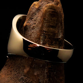 Knights Templar Ring - Black Solid Brass With Cross - Bricks Masons