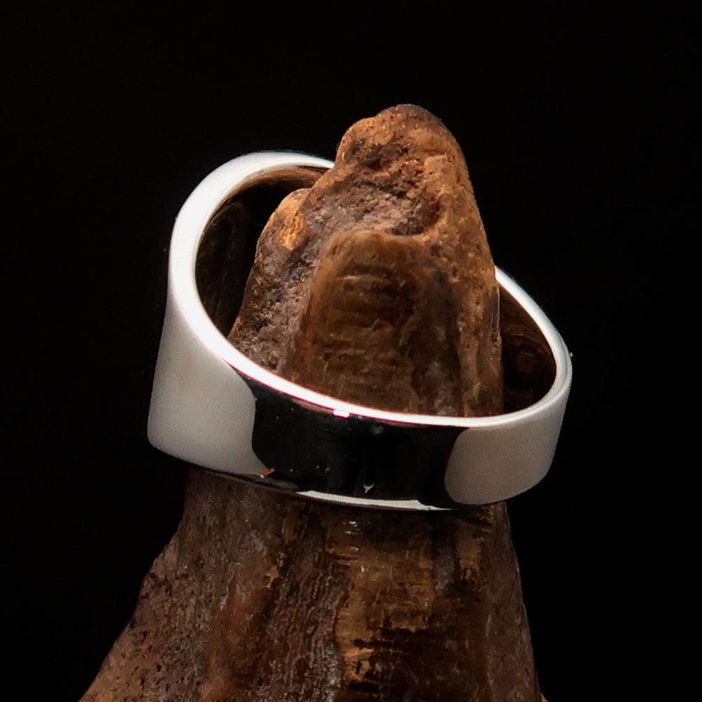 Knights Templar Ring - Red Sterling Silver Cross - Bricks Masons