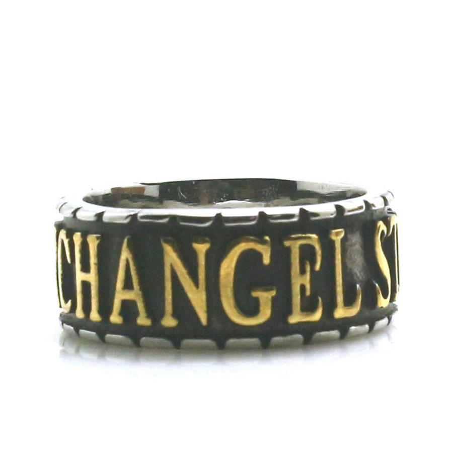 Knights Templar Ring - St. Michael The Archangel Pray For Us Golden & Silver - Bricks Masons