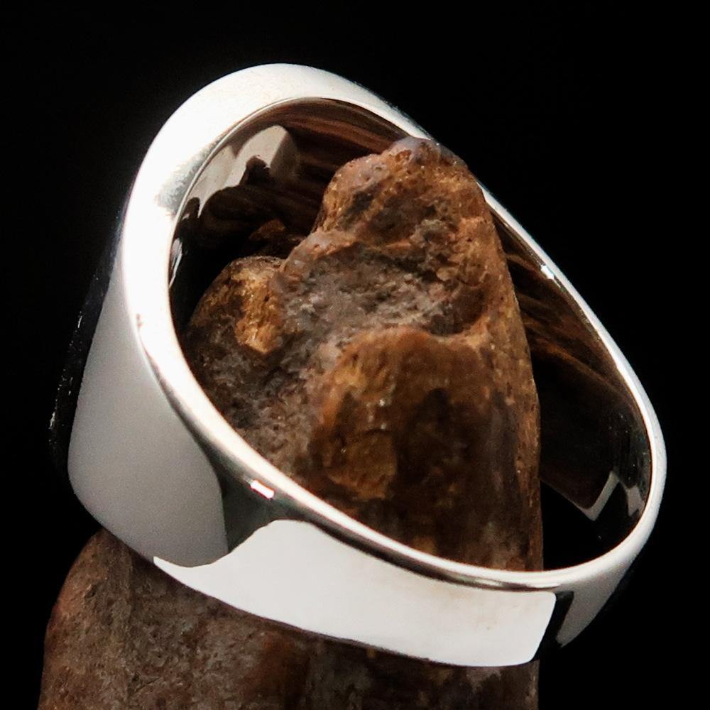 Knights Templar Ring - Sterling Silver Sigillum MilItum XPISTI - Bricks Masons