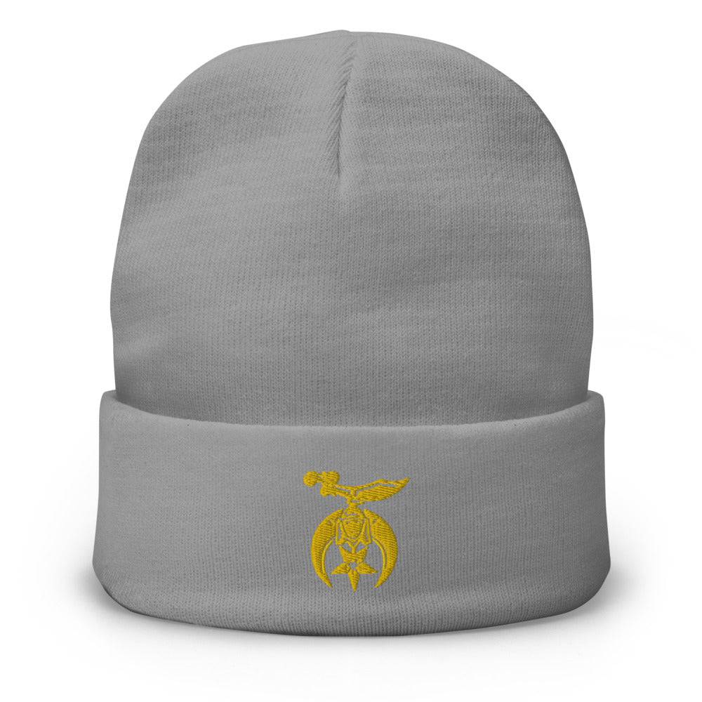 Shriners Beanie - Golden Embroidery Various Colors