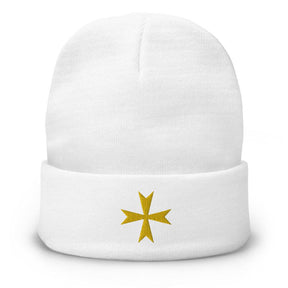 Order Of Malta Commandery Beanie - Golden Embroidery