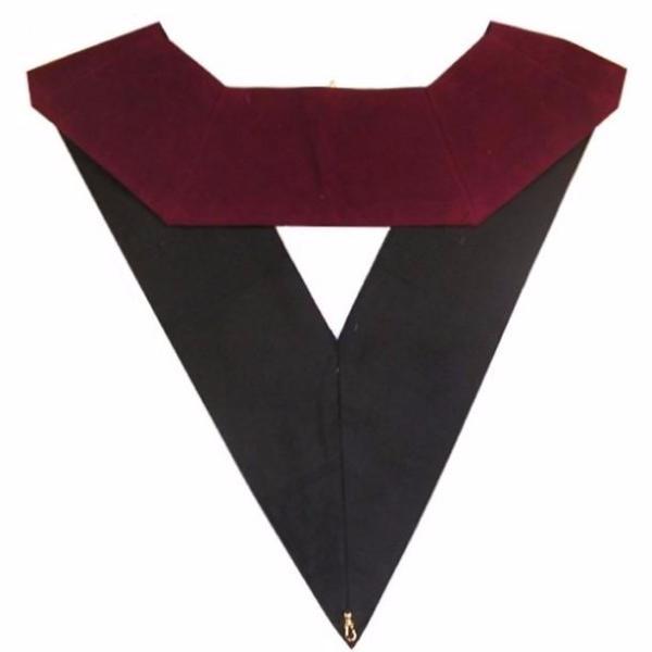 13th Degree Scottish Rite Collar - Plain Crimson Velvet