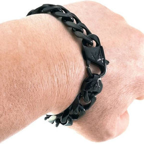 Master Mason Blue Lodge Bracelet - Cuban Link Plated Black/Gold/Silver - Bricks Masons