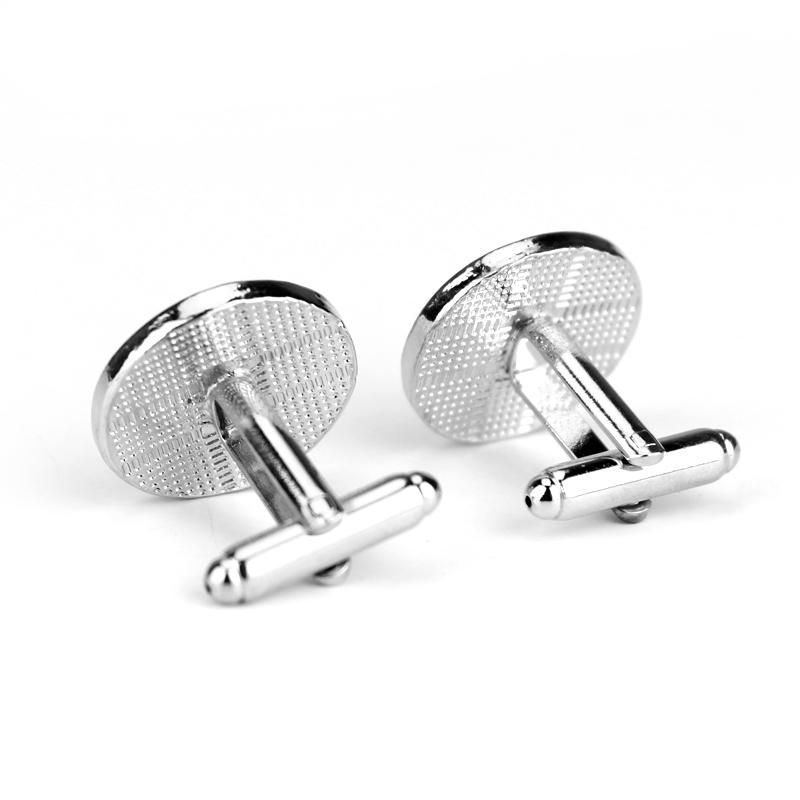 Master Mason Blue Lodge Cufflink - Round Compass Square G - Bricks Masons