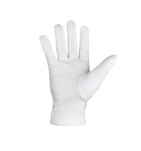 Master Mason Blue Lodge Gloves - All White Cotton Square & Compass G - Bricks Masons