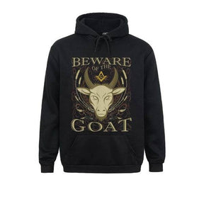 Master Mason Blue Lodge Hoodie - "Beware Of The Goat" Square and Compass G [Multiple Colors] - Bricks Masons
