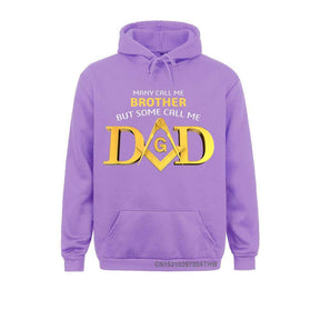 Master Mason Blue Lodge Hoodie - Call Me Dad Square & Compass G (Multiple Colors) - Bricks Masons