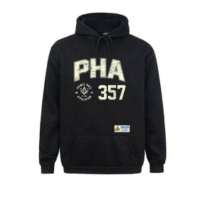 Master Mason Blue Lodge Hoodie - Prince Hall PHA 357 Square and Compass G - Bricks Masons