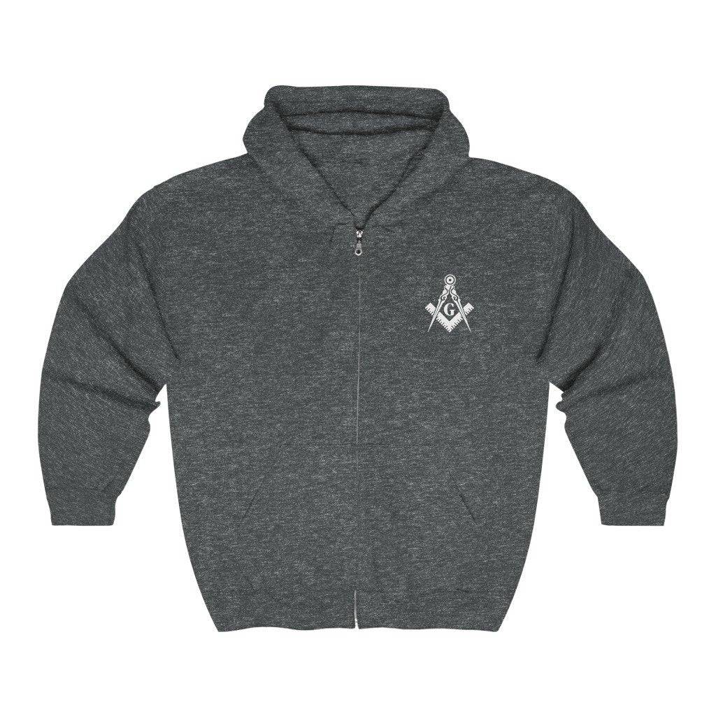 Master Mason Blue Lodge Hoodie - Square & Compass G 4 Colors - Bricks Masons