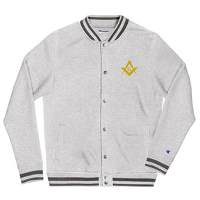 Master Mason Blue Lodge Jacket - Golden Embroidery - Bricks Masons