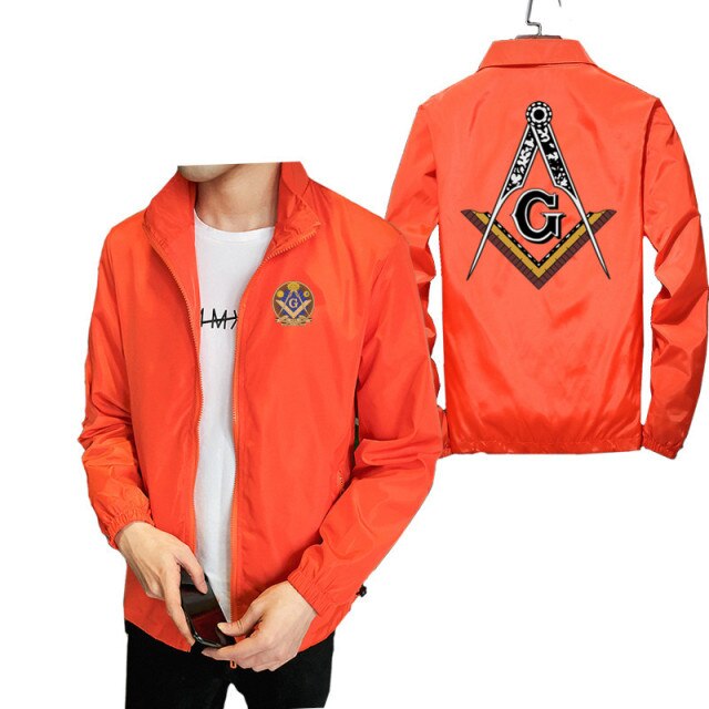 Master Mason Blue Lodge Jacket - Square & Compass G (Various Colors) - Bricks Masons