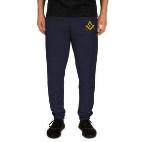 Master Mason Blue Lodge Jogger - Square and Compass G Embroidery - Bricks Masons