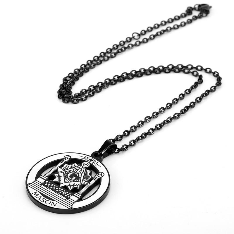 Master Mason Blue Lodge Necklace - Pillars Lodge - Bricks Masons