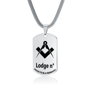 Master Mason Blue Lodge Necklace - (Various Colors) - Bricks Masons