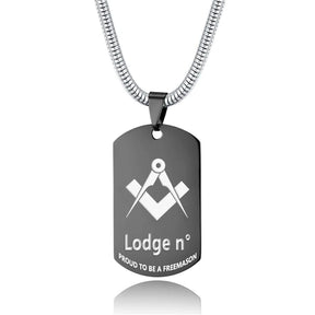 Master Mason Blue Lodge Necklace - (Various Colors) - Bricks Masons