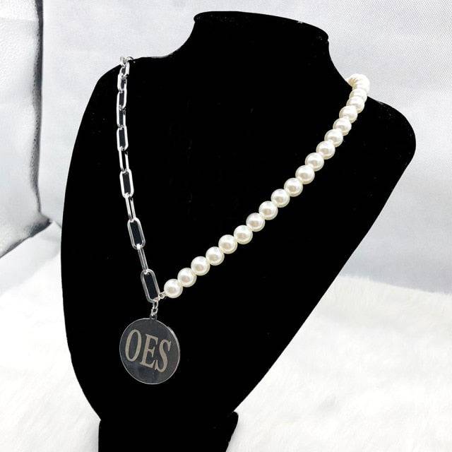 OES Necklace - Handmade Fittings Pearl - Bricks Masons
