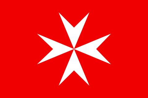 Order Of Malta Flag - Red - Bricks Masons